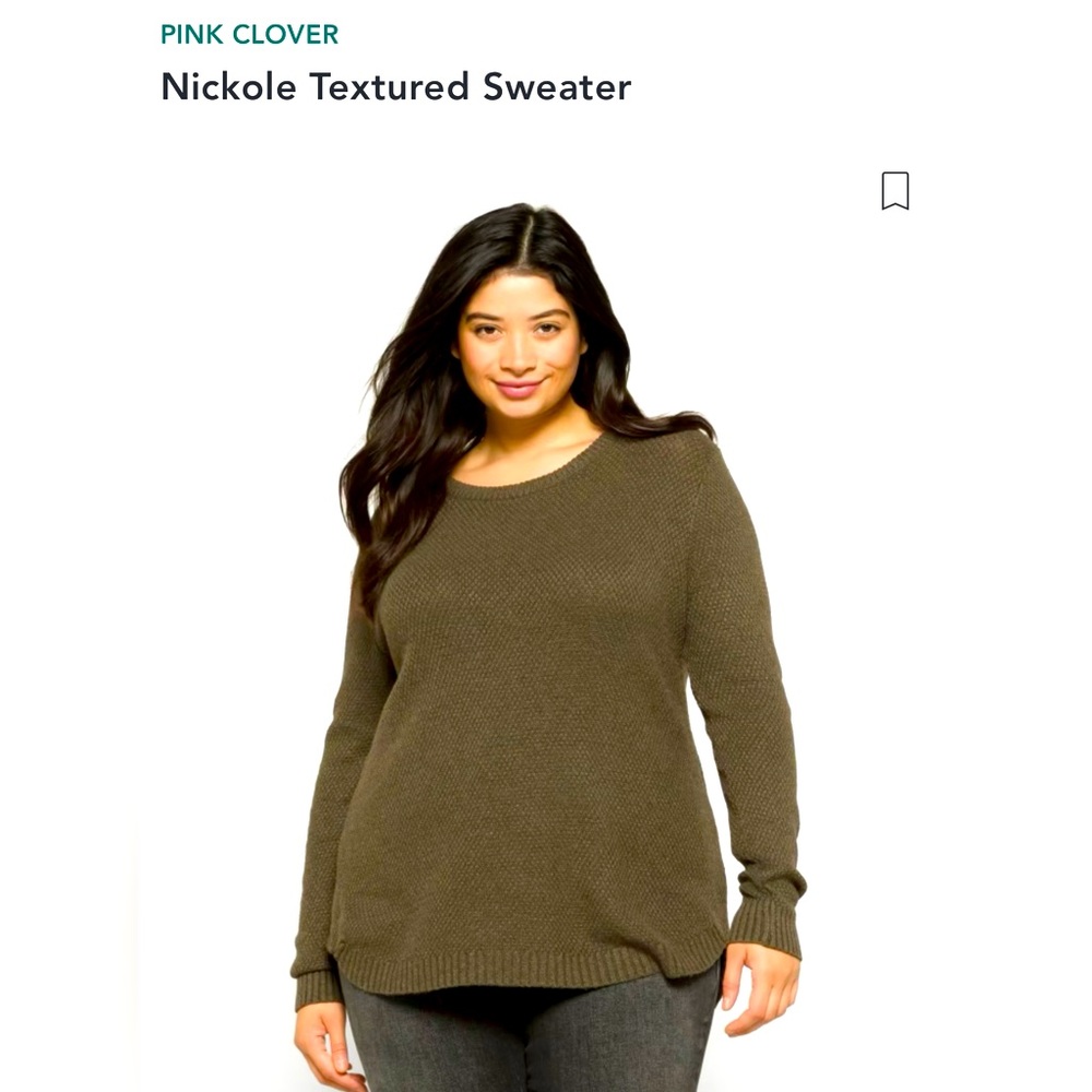 Pink Clover Nickole Textured Sweater